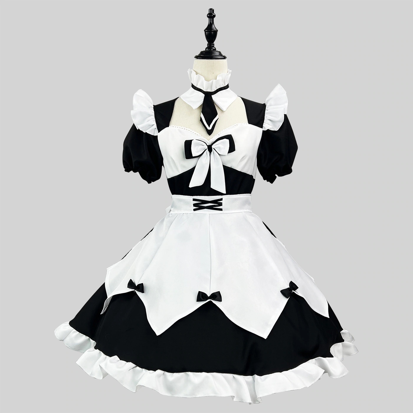 オリジナルの日本のソフトガールロリータメイド服ネットセレブ女装コスプレメイドスカート女性服