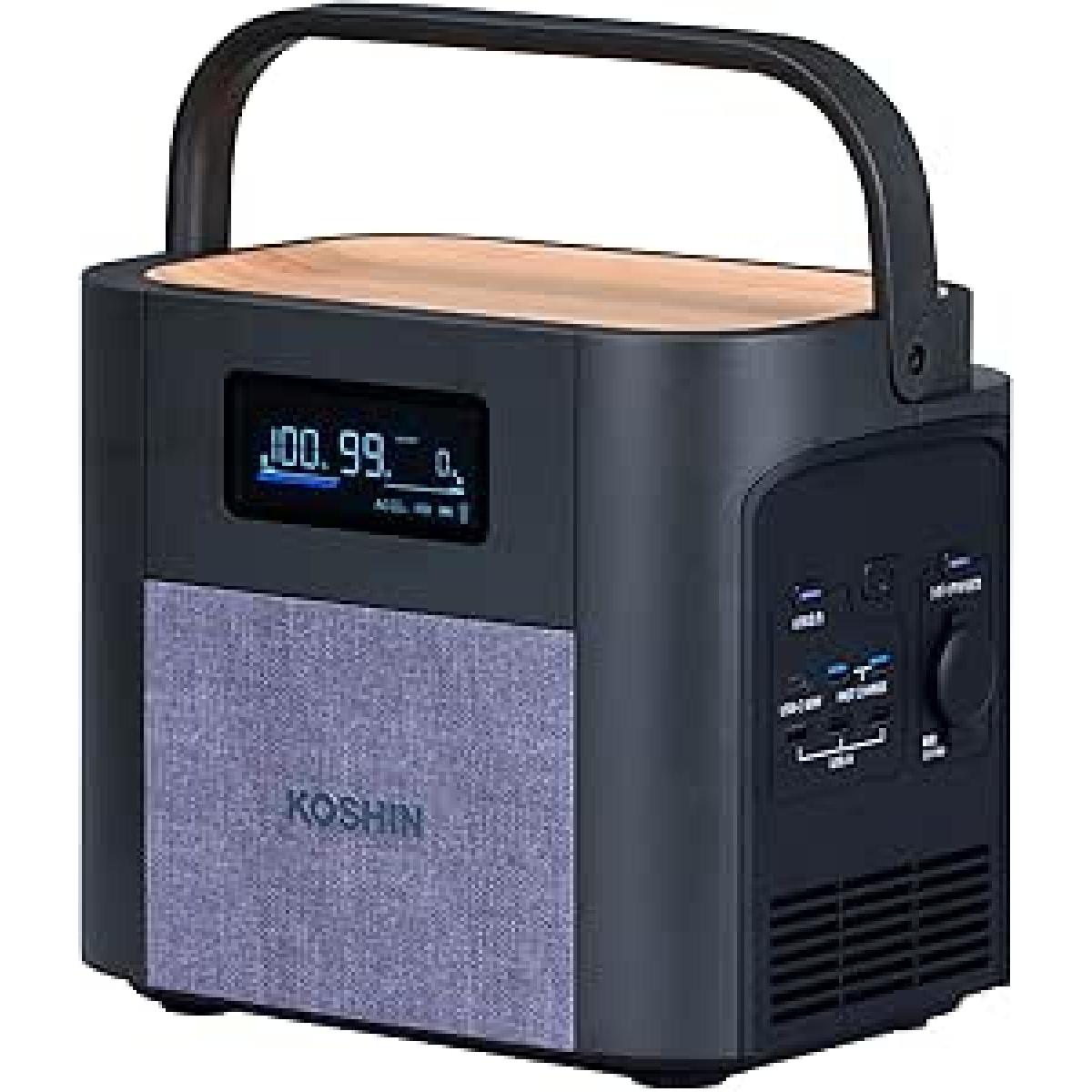 工進(KOSHIN) ポータブル電源 BPS-6L リチウムイオン電池 定格 600W ポータブルバッテリー 節電 停電対策 車中泊 キャンプ 防災 非常用電源 発電機