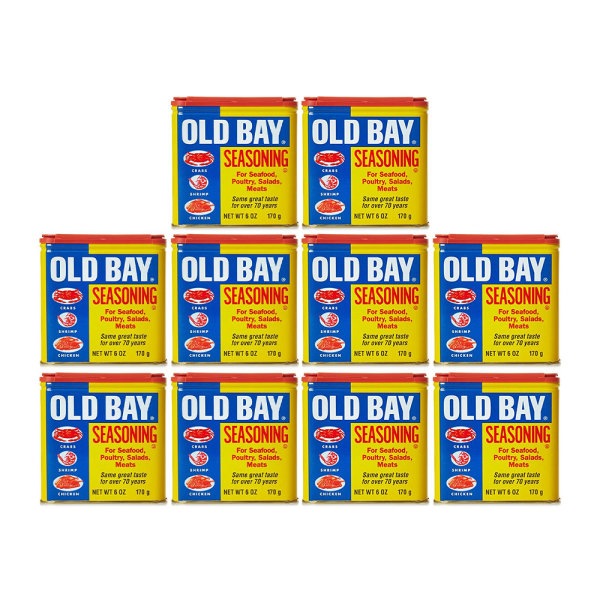 【メール便不可】 Old オールドベイ10セット海産物家禽サラダ用調味料6オンス Bay スパイス