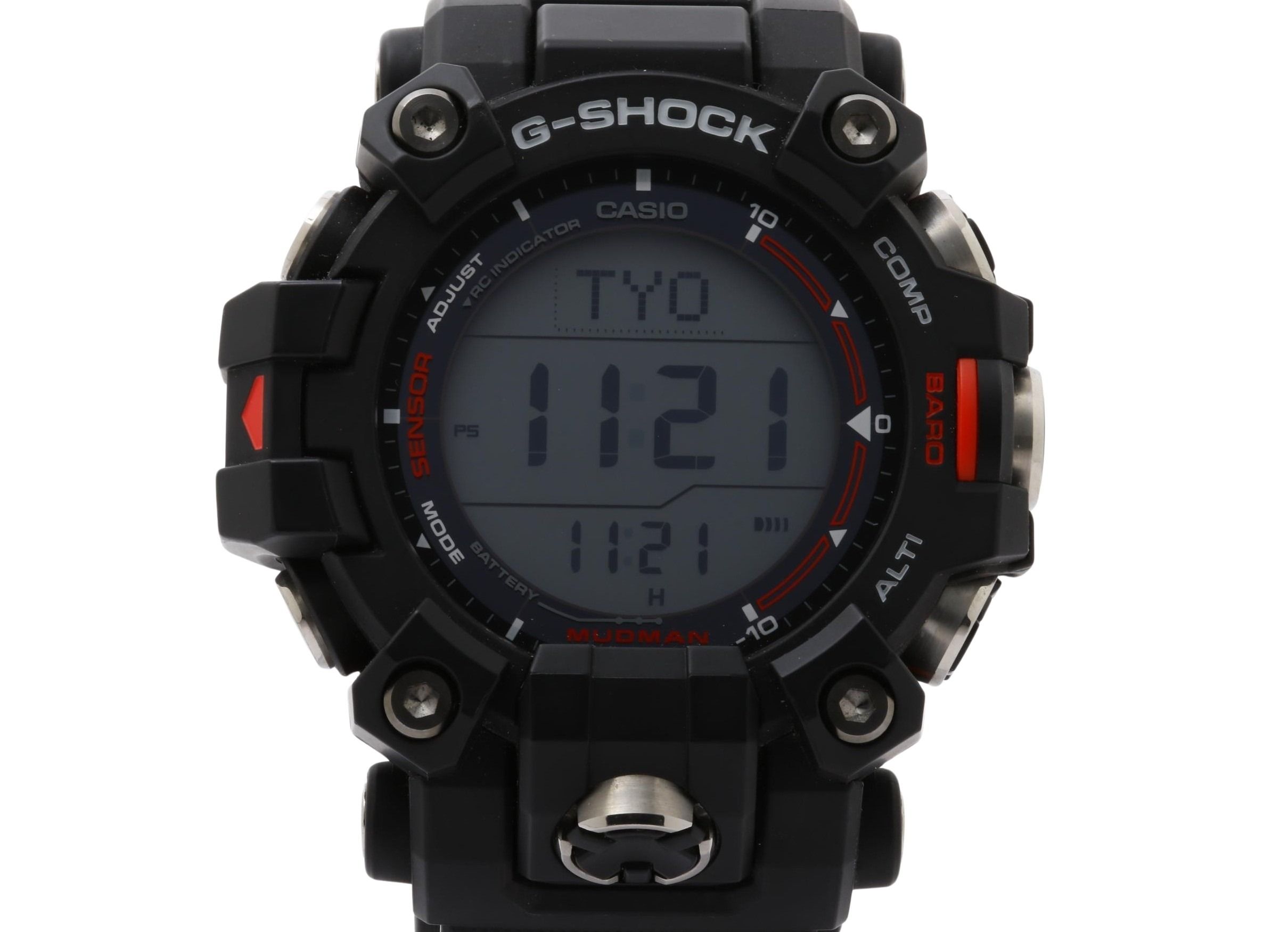 腕時計 G SHOCK ジーショック Master of G - LAND MUDMAN GW-9500-1JF 樹脂 × SS - デジタル ソーラー電波 ブラック系 ウォッチ ブランド【本物保証】