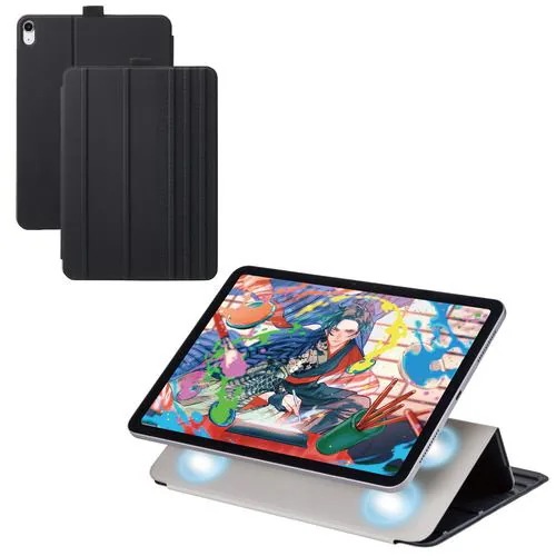 エレコム TB-A25MWVDBK iPad Air ケース 11インチ ( M3／M2 )／10.9インチ 第5・第4世代 マグネット着脱フラップ ブラック
