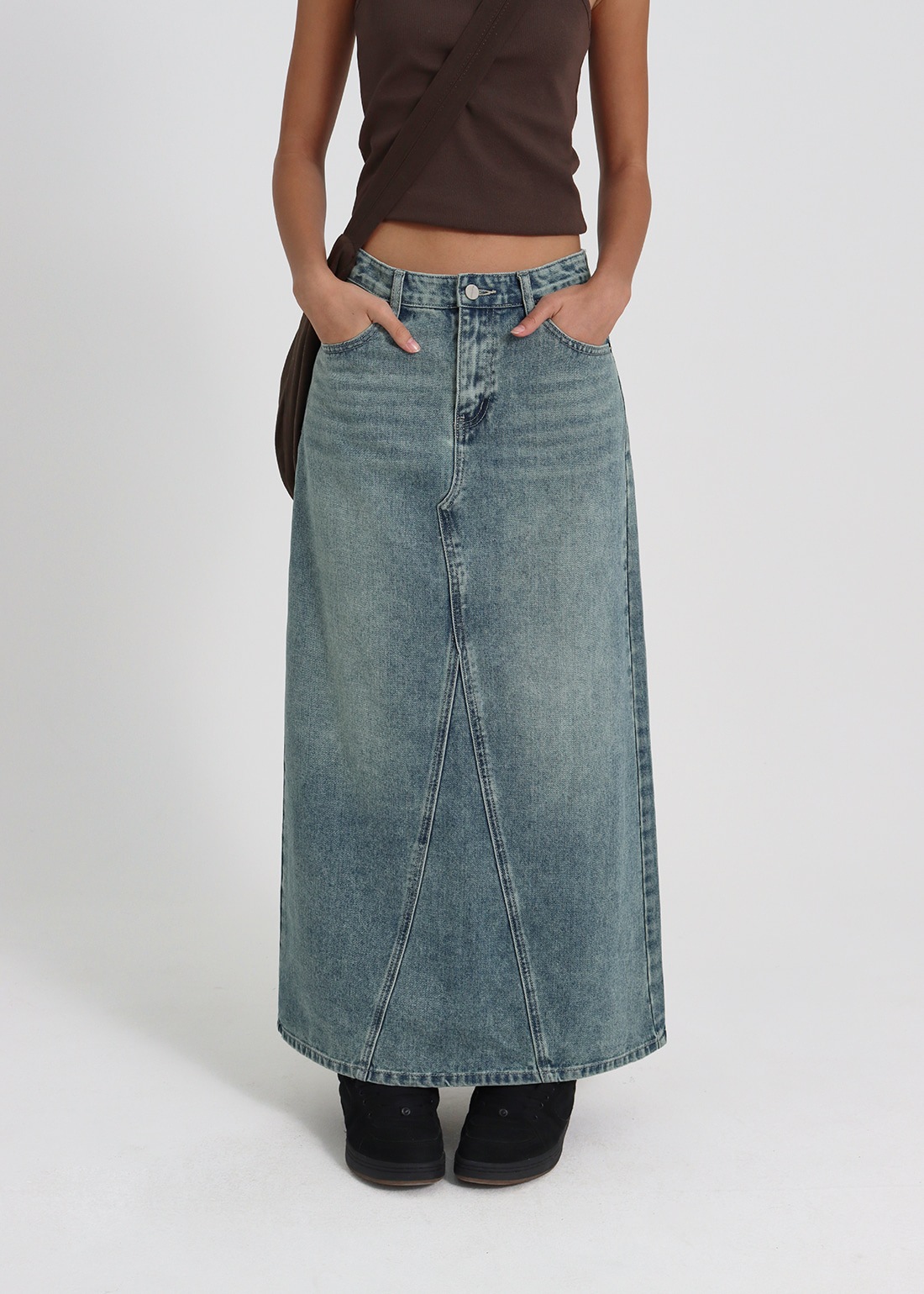 [B-DENIM] ORIGINAL LONG SKIRT 048