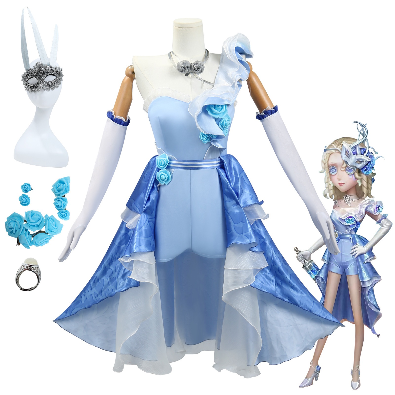 【人気爆売れ】第五人格cos コスプレ コスチュームバーテンダーが波を追うバラコスプレいしょう推理境ゲームコスプレ