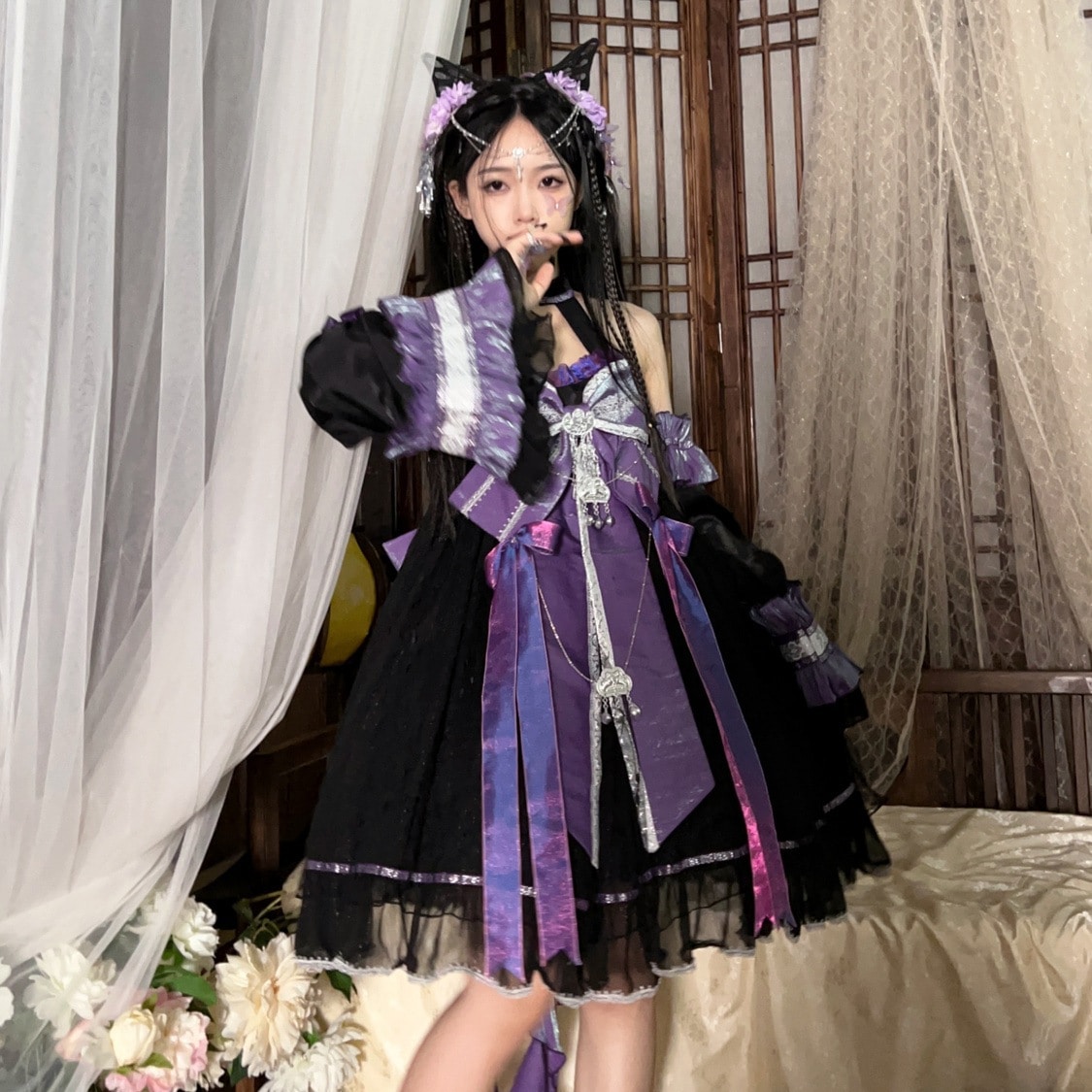 コスプレ ロリータ洋装苗疆風キャミソールワンピース夏服