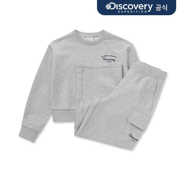 女の子ロゴマンツーマン - パンツ2SET (M/GREY) _