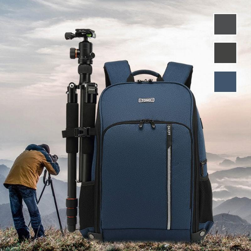 【即納】カメラバッグ リュック 大容量 おしゃれ 一眼レフ デジタルカメラメンズ カメラケース レンズ収納 耐衝撃 防撥水 旅行 三脚収納対応 保護 仕切り リュックサック