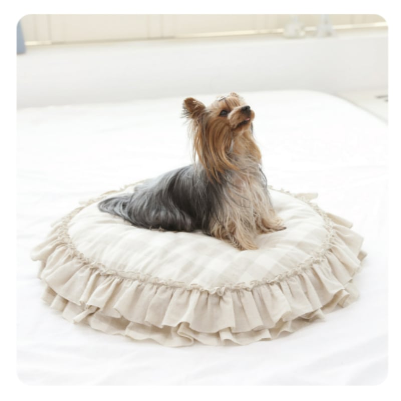 リネン フリル ラグ (カバー分離型) ML サイズ 13,484円