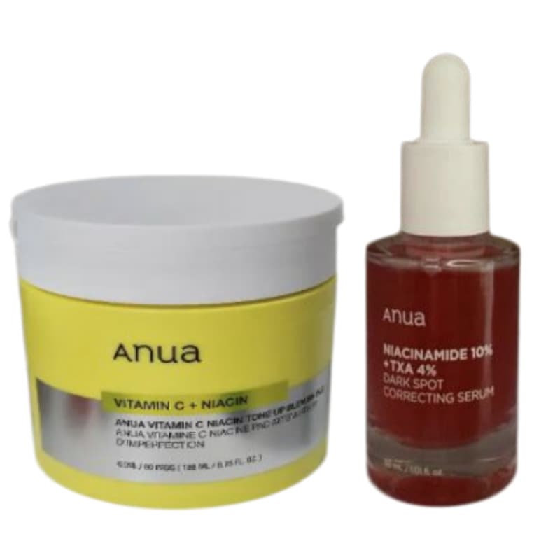 【公式】フンジョク ディープケアセットビタミンCトーンアップ角質パッド60枚＋ダークスポット美容液30mlシミ・くすみケア・美白・毛穴引き締め