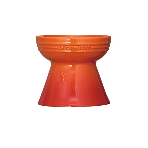 ルクルーゼ(Le Creuset) ハイスタンドペットボール オレンジ 犬 猫 防汚 電子レンジ 対応 【日本正規販売品】