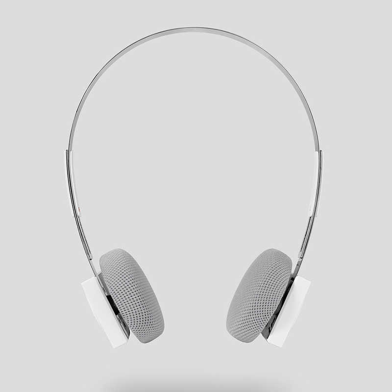 KM5　ブルートゥースヘッドホン Lightwear Headphones ［ ノイズキャンセリング対応 / Bluetooth対応 / USB ］ ホワイト　HP1-001W