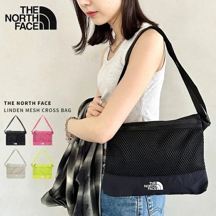 【送料無料】THE NORTH FACE / LINDEN MESH CROSS BAG ザノースフェイス ショルダーバッグ バッグ かばん サコッシュ メッシュ ライブ キャンプ シンプル コンパク