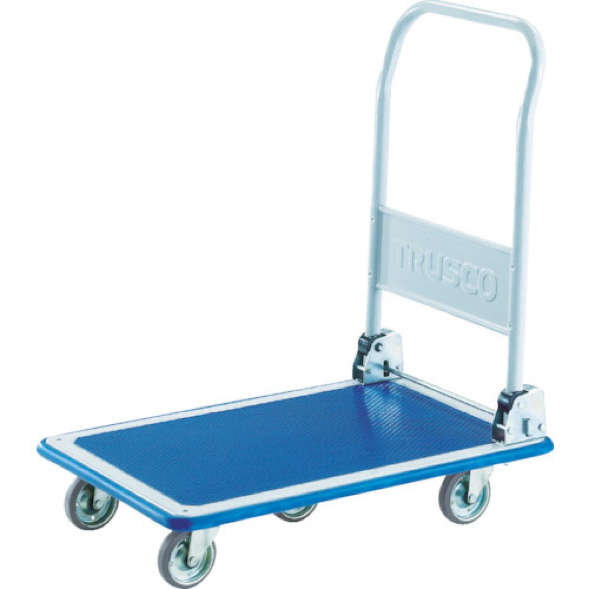 TRUSCO(トラスコ中山) プレス製台車 ドンキーカート 折りたたみ式５輪型740×480　101N5