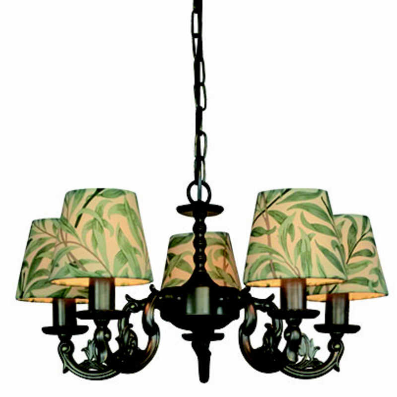 クラシカ　LED照明 ペンダントライト 5灯 電球付属 ウィロボウ 引掛けシーリング式　KSN-5102wil