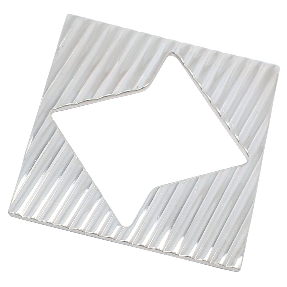 スクエア ペンダントトップ ブローチ シルバー925 約14.8g ユニセックス 中古品 A-ランク