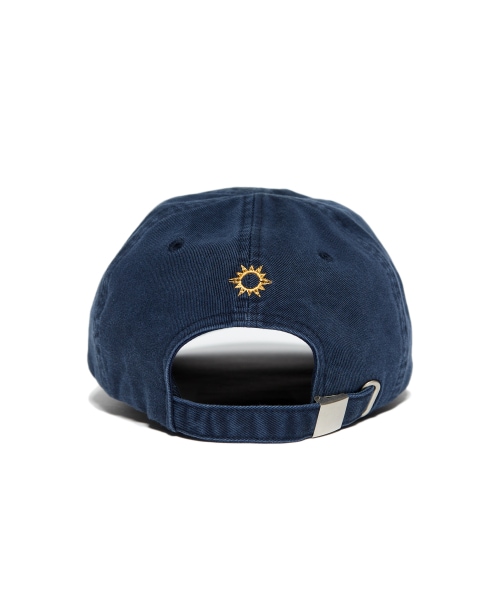 Qoo10 Hello Sunrise Washed Logo Cap ロゴ キ