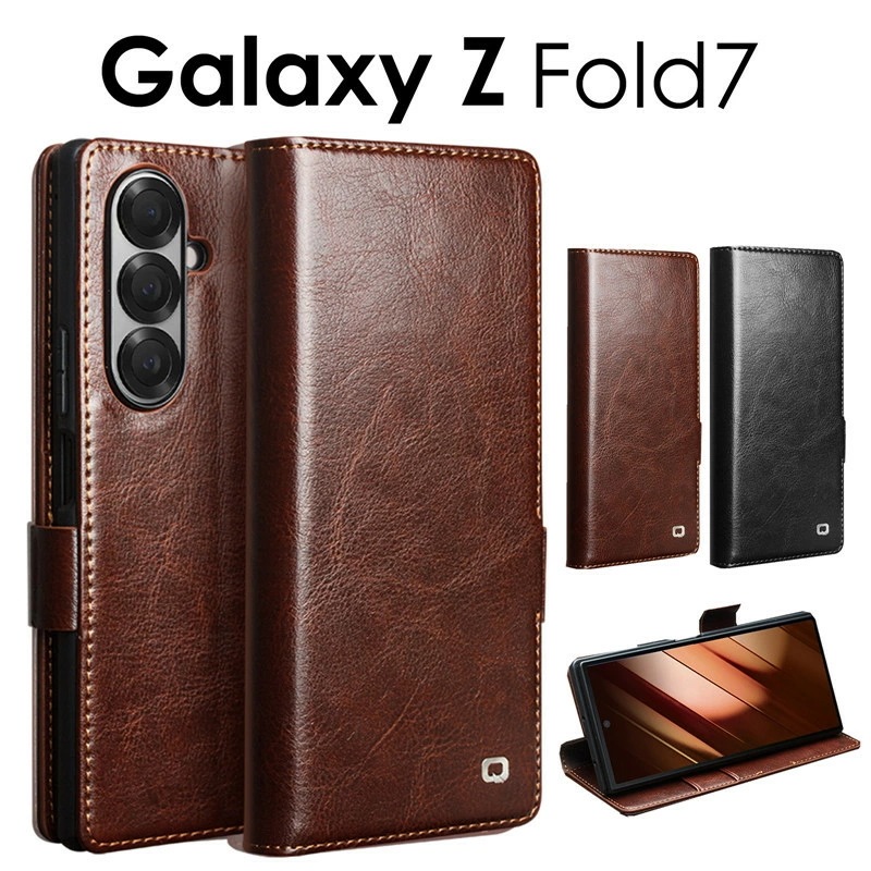 スマホケース手帳型 Galaxy Z fold7 ケース Galaxy Z fold7 カバー Galaxy フォールド7 ケース フォールド7 カバー 手帳型ケース 本革 レザー galaxy z