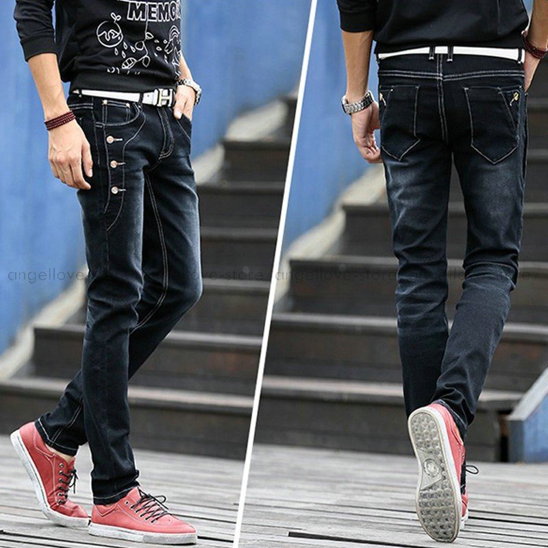 秋冬人気 デニムパンツ 期間限定 メンズ ロングパンツ 無地 ジーンズ スキニーデニム ボトムス ストレッチ