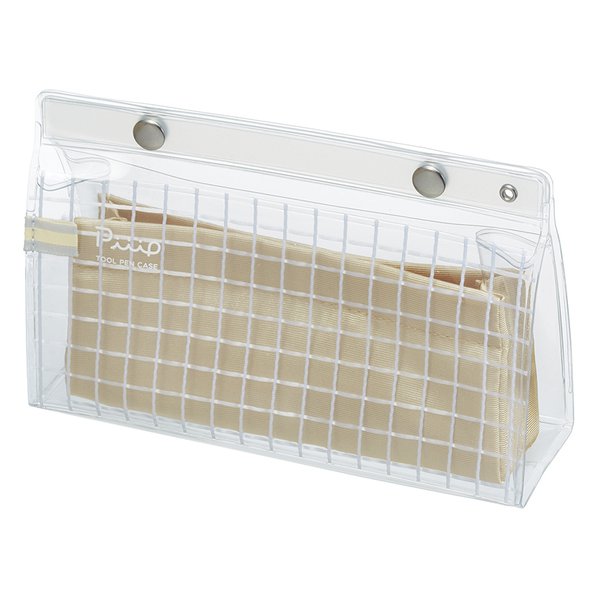 （まとめ買い）ツールペンケース ピープ フラットタイプ ベージュ F-VBF241-4 [x3]