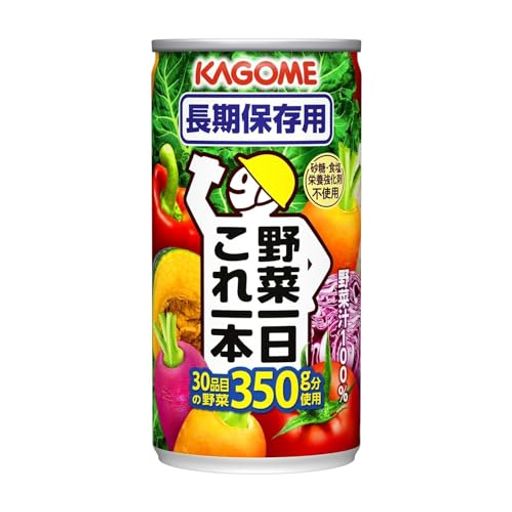 カゴメ 野菜一日これ一本 長期保存用 190G缶×30本(備蓄 防災 製造からの賞味期間5.5年)