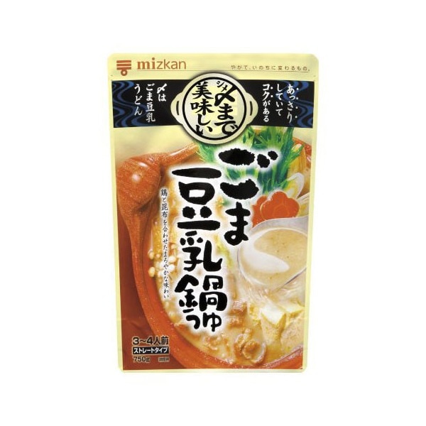 〆まで美味しいごま豆乳鍋つゆストレート 750g 12 メーカー直送 4,844円