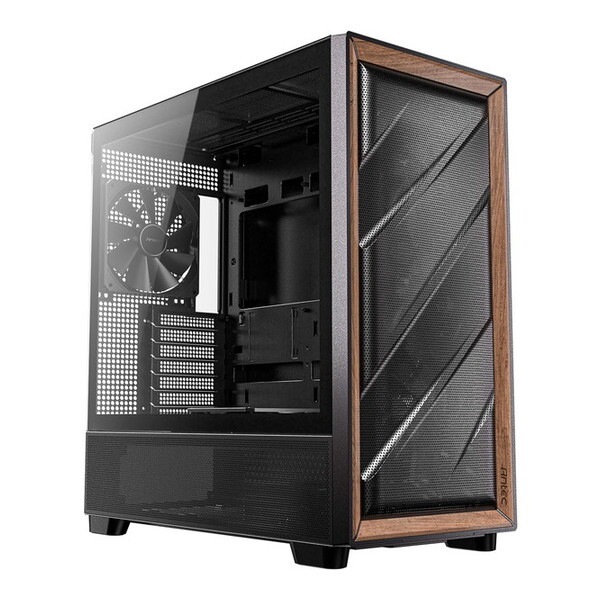 FLUX ブラック ミドルタワーPCケース