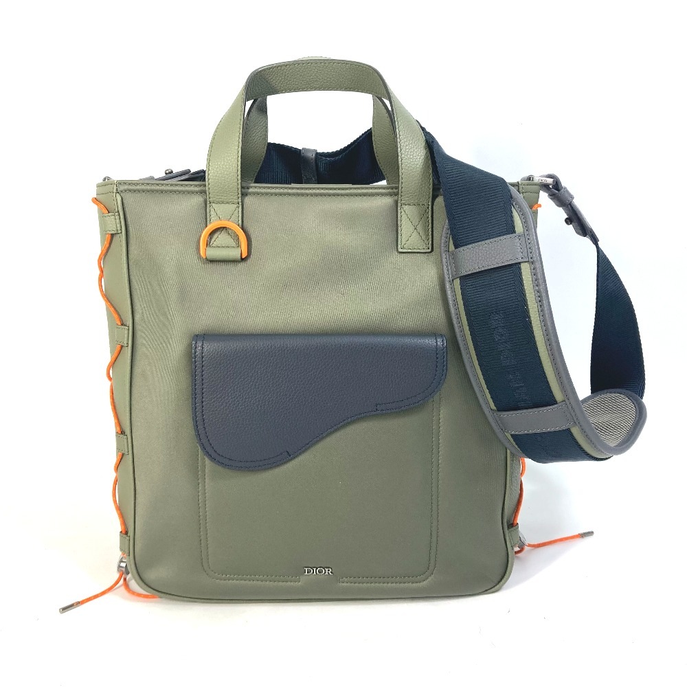 トートバッグ 1ADSH198USF サドルバッグ sacai サカイ コラボ 2WAY ショルダーバッグ カバン 肩掛け ナイロン カーキ