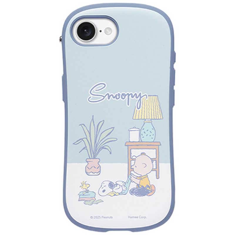 HAMEE　［iPhone 16e専用］PEANUTS/ピーナッツ iFace First Class MagSynqケース iFace ペールブルー/片付け　41-990346