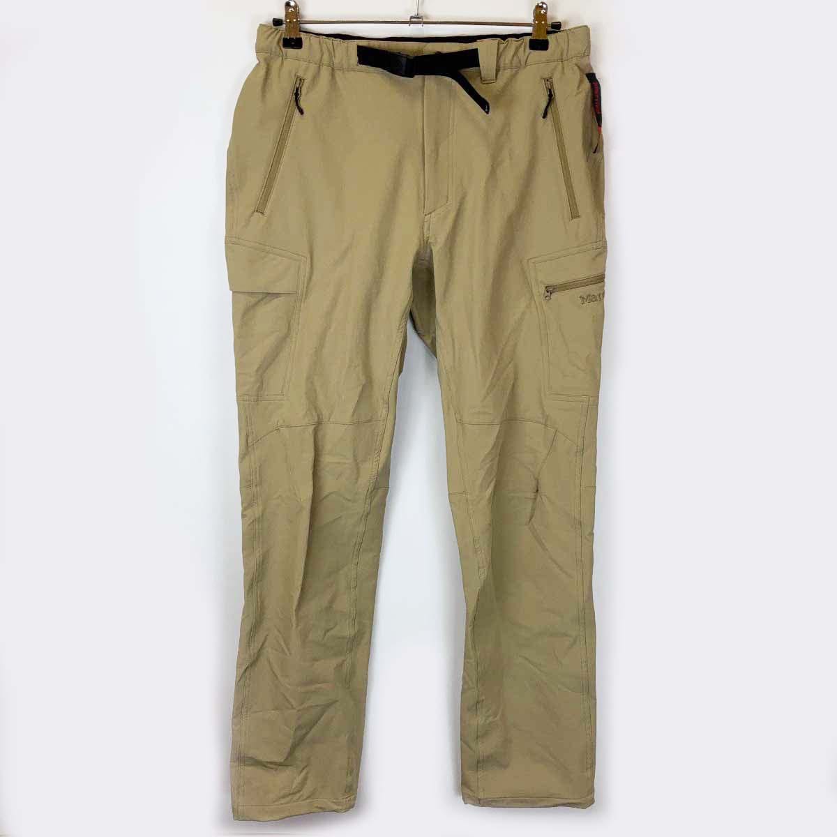 【中古】マーモット Trek Comfo トレックコンフォパンツ L ベージュ TSSMP401 メンズ Marmot 撥水 4Way ストレッチ カーゴ