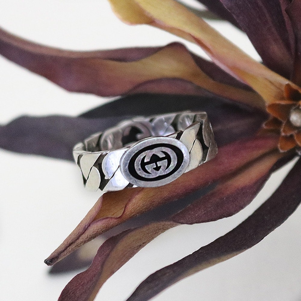 リング メンズ レディース インターロッキングG ワイドリング 678656 J8410 8191 選べる17size 並行輸入品