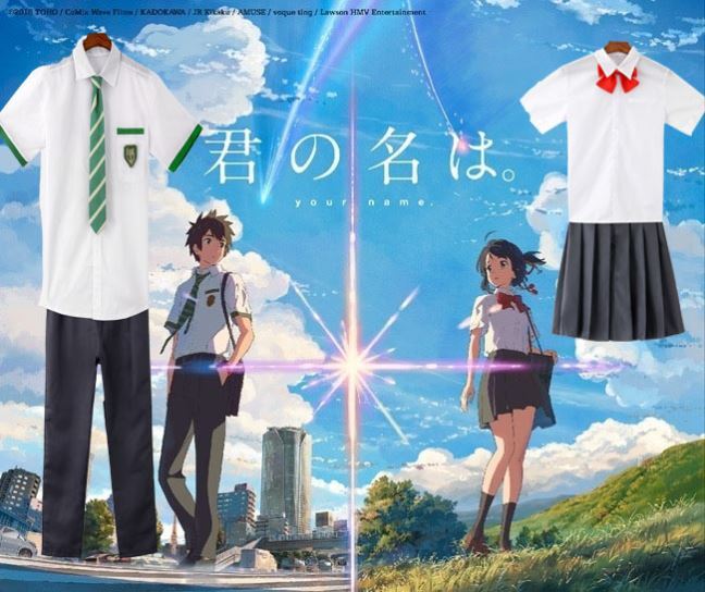 君の名は宮水葉 立花瀧 コス服 アニメ コスプレ 女兼用 服 常制服 フルセット期間限定30%