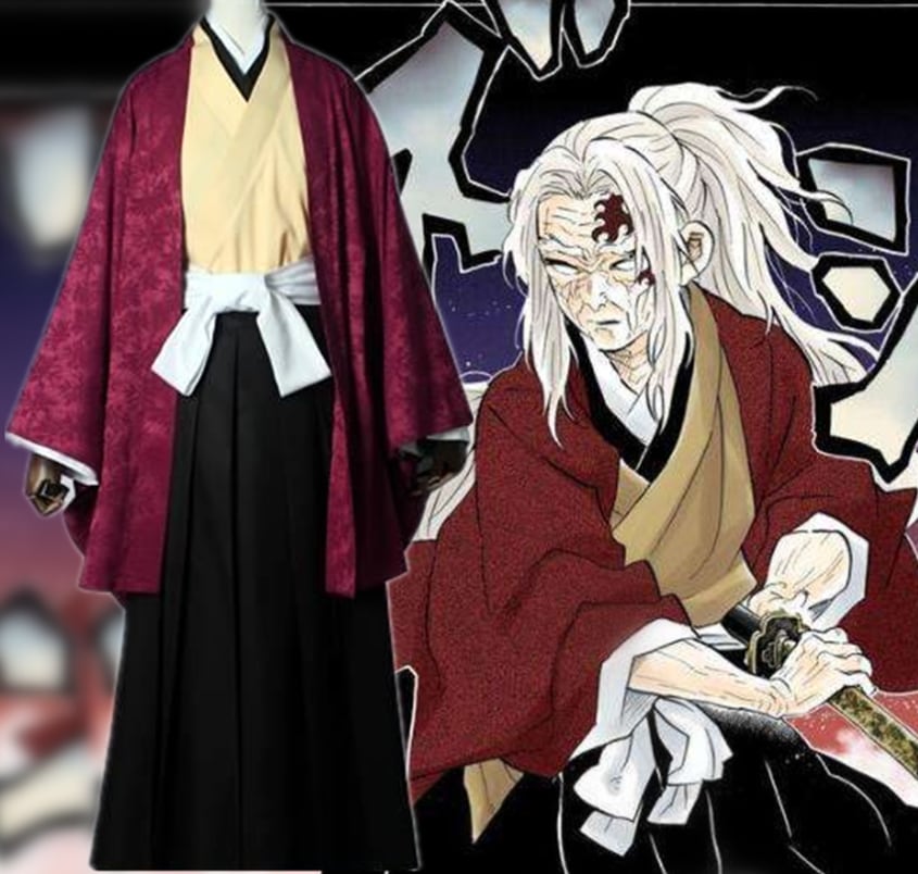 日の呼吸の剣士 繼国縁壱 コスプレ衣装　コスチューム ハロウィン