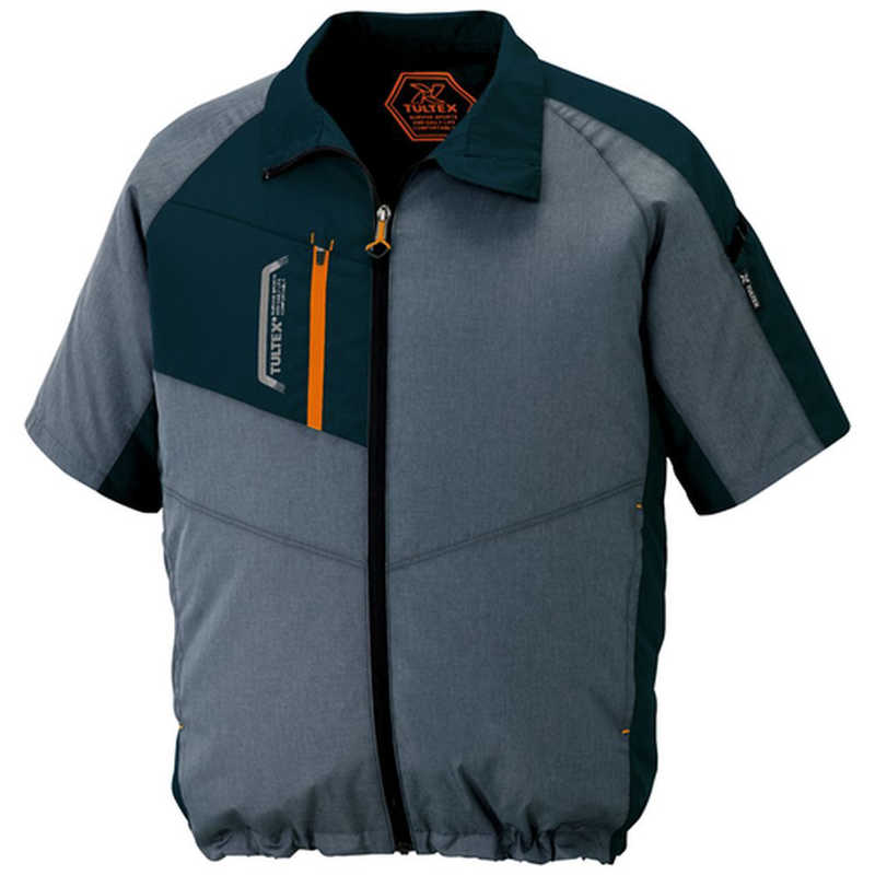 アイトス　空調服用 半袖ジャケット ( 空調服 TM ) 杢チャコール 4L　AZ501981144L