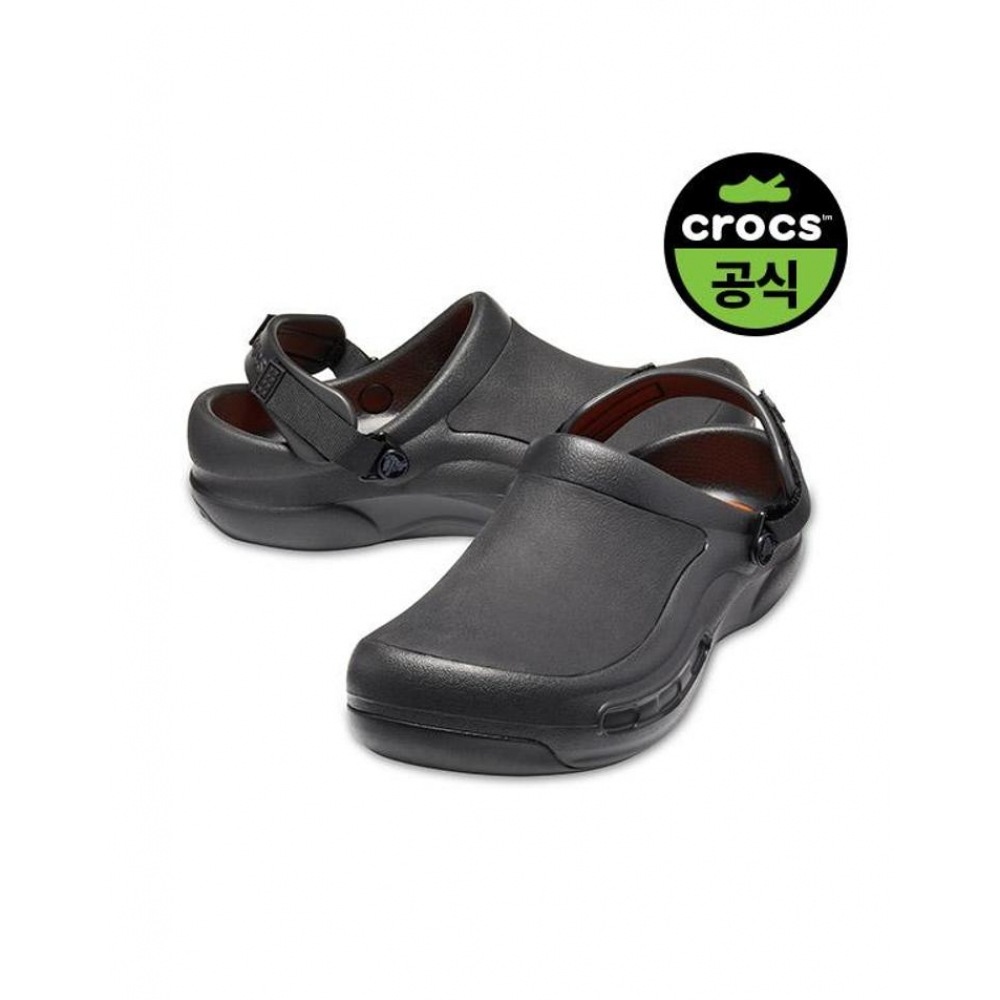 クロックスアダルトビストロプロワークリテライドクロッグ BK