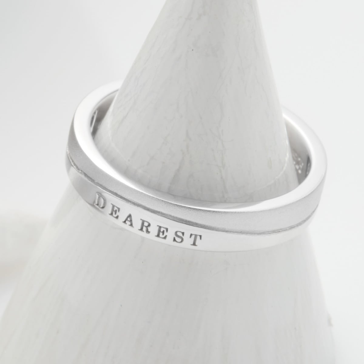 リング レディース メンズ シルバー925 天然石 ダイヤモンド 合わせるとクローバー つや消し