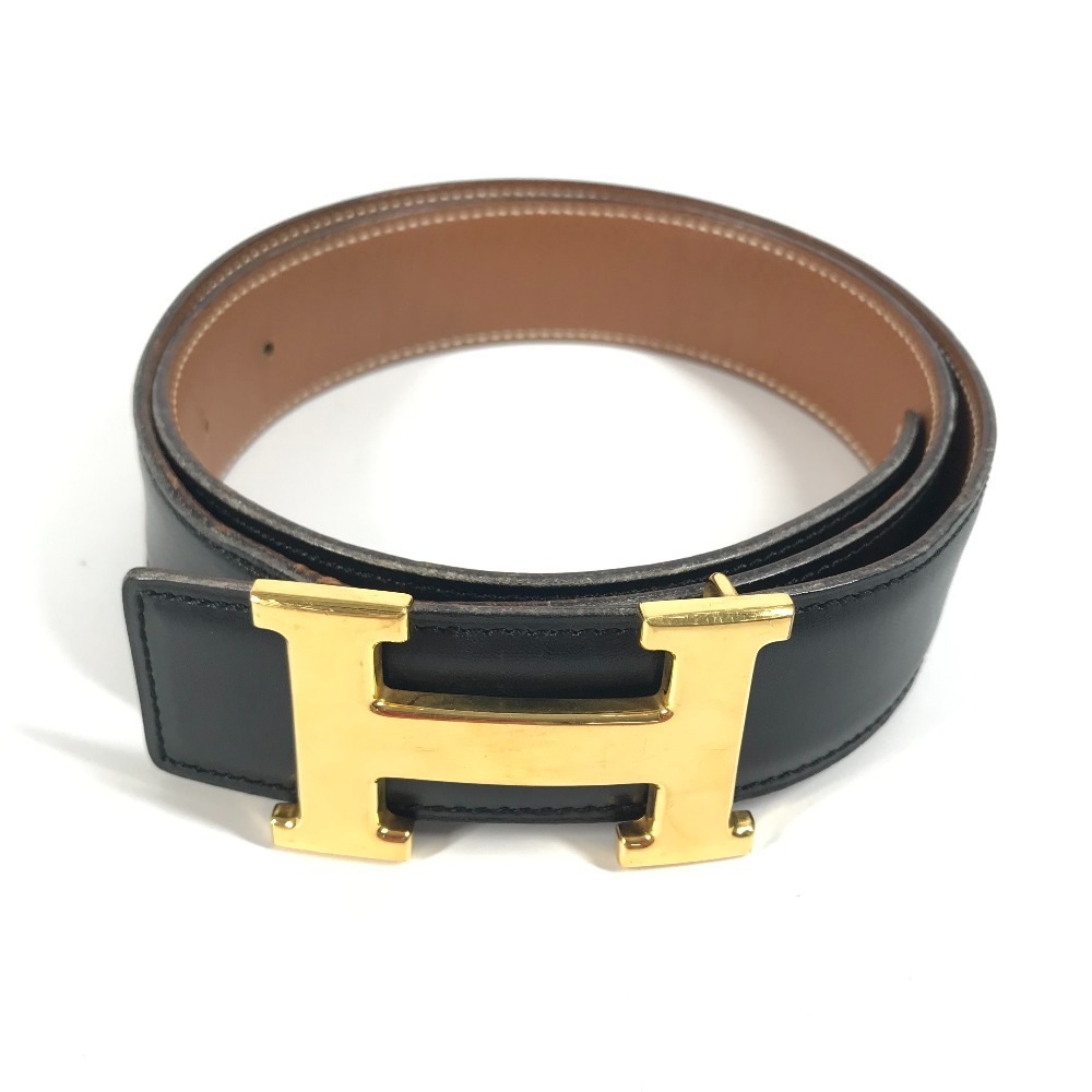 ベルト リバーシブル Hベルト アクセサリー レザー ブラック
