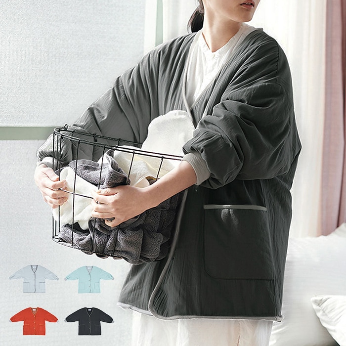 はんてん 半纏 coton コトン DANTEN 半天 袢纏 どてら 中綿 綿入れ 部屋着 ルームウエア アウター 羽織 ジャケット ブルゾン 男女兼用 ユニセックス レディース メンズ 無地 袖リブ