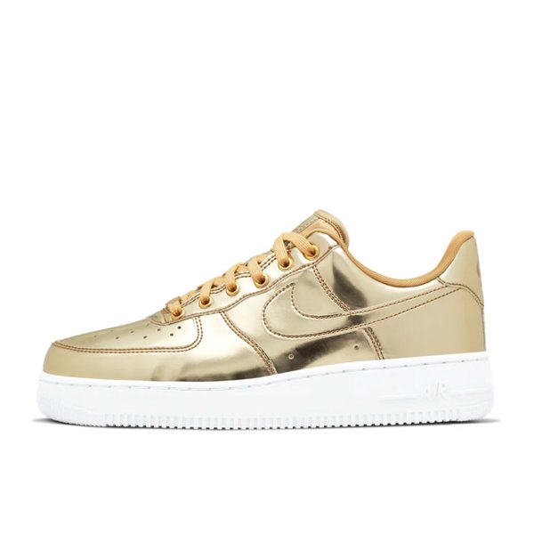 エアフォース1 メタリック ゴールド 28cm Nike Air Force 1 Metallic Gold Womens CQ6566-700