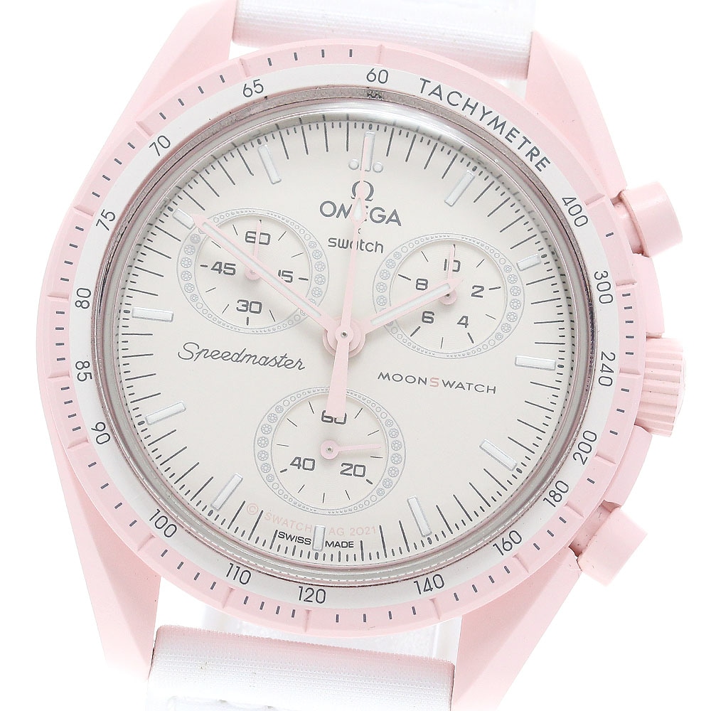 スウォッチ Swatch SO33P100 OMEGA×Swatch MISSION TO VENUS クォーツ メンズ 良品 箱付き_840739【中古】