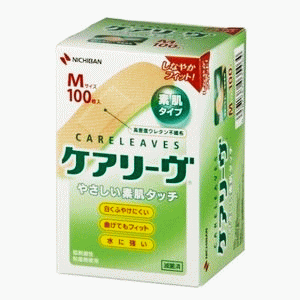他サイト： ニチバン ケアリ－ヴ CL100M Ｍサイズ 100枚入り×1個セット ケアリーブ 絆創膏 お徳用の商品画像