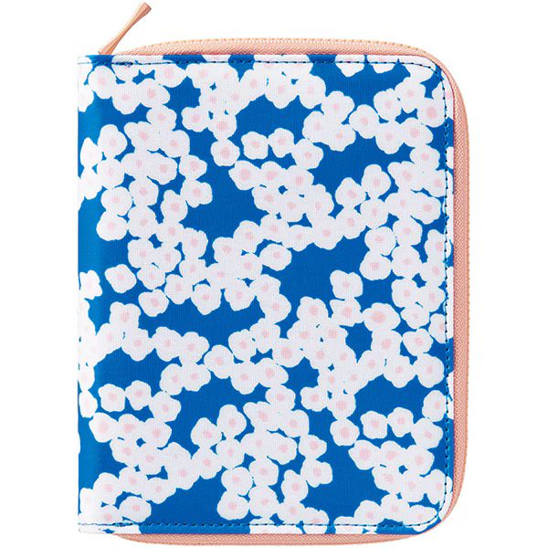 （まとめ買い）HITOTOKI NOTE 手帳のように使えるノート パスポートサイズ ラウンドジップタイプ フラワー HN-PF04 [x3]