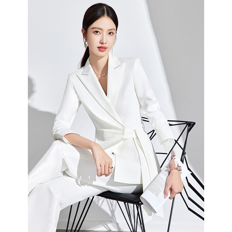 オフィスエレガンス レディース スーツ ノーカラージャケット ストレートパンツ ロング 長袖 タイト スリム ストレート きれいめ シンプル カジュアル 上品 おしゃれ フォーマル かっちり