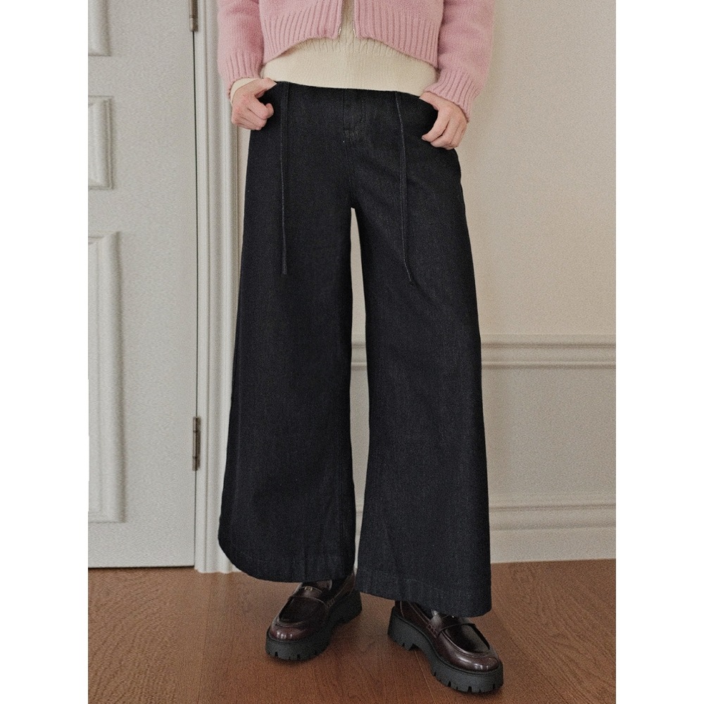 クールキッテンセミブーツカットデニムパンツ
