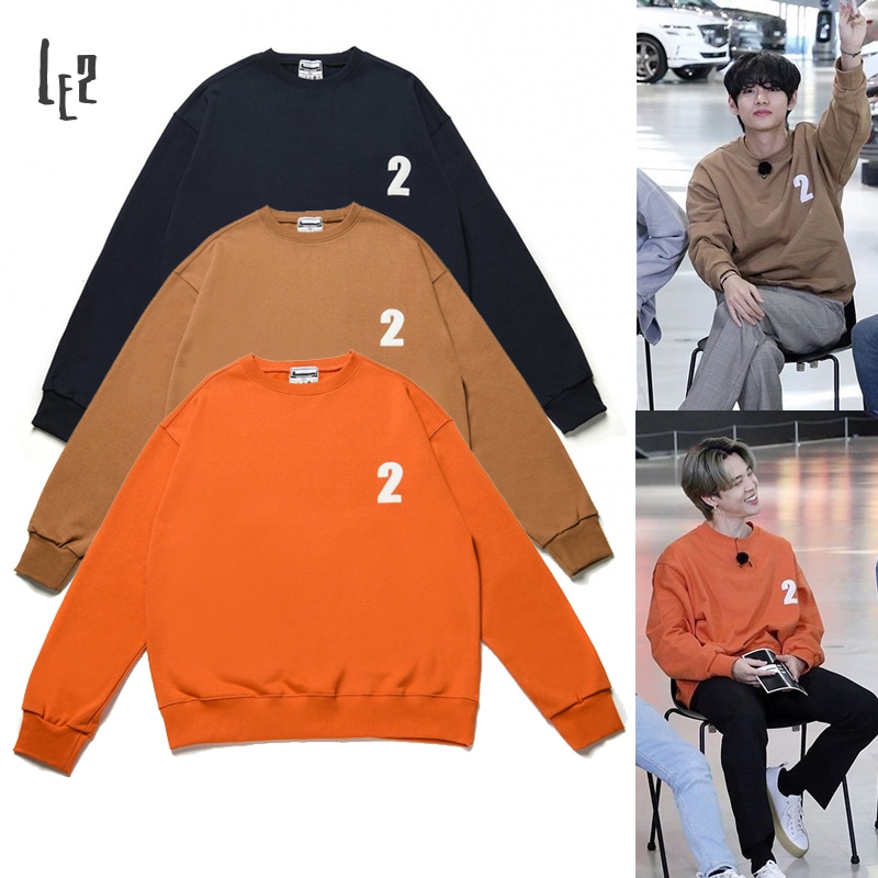 BTS着用★LE2★LOGO SWEAT SHIRT ロゴ スウェット シャツ 大人気 BTSテテ・ジミン LE2 2 LOGO SWEAT SHIRT (LE2