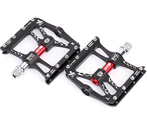Alston Bike MTB Pedal Ultra Strong CR-MO Material 16quot Black 9 6061# CNC Body 最新アイテム Spindle 在庫あり 即出荷可 Aluminum