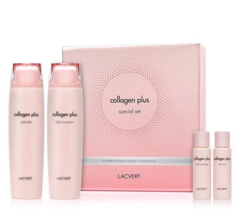 コラーゲン プラススペシャル 基礎化粧品 2点セット (鎮静/弾力/保湿/栄養供給/活力/しわ防止)