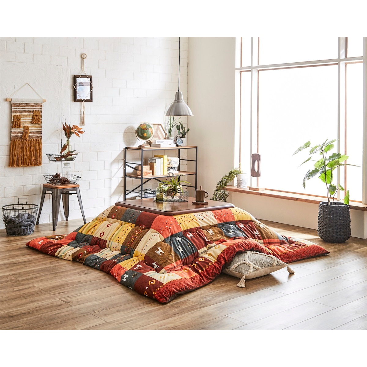 【I】【代引不可】こたつ布団掛 シンシア 205×315cm レッド 大判長方形 5193579【北海道・沖縄・離島不可】