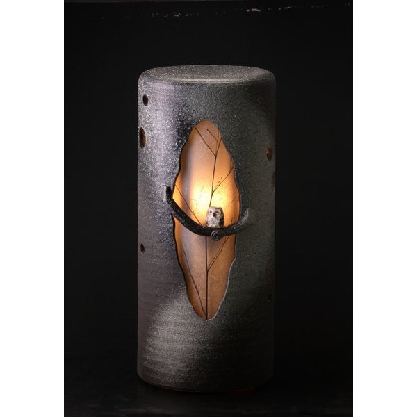 風の水琴　洞夢(どうむ) ふくろう　(大)　（信楽焼陶器灯り水琴窟） 60,500円