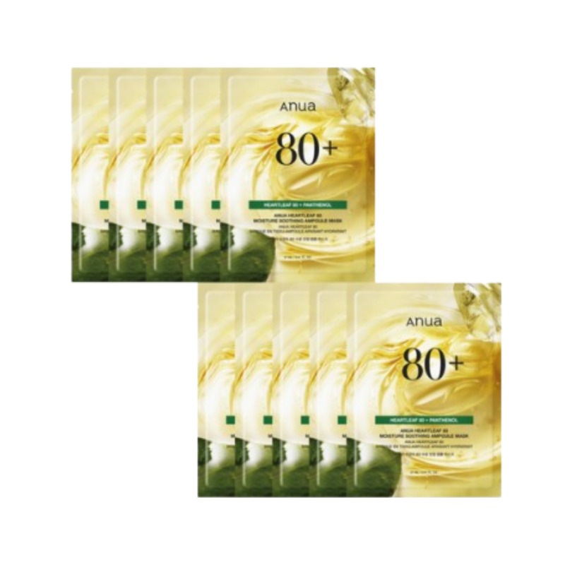 ドクダミ 80 水分鎮静アンプルマスク 10枚