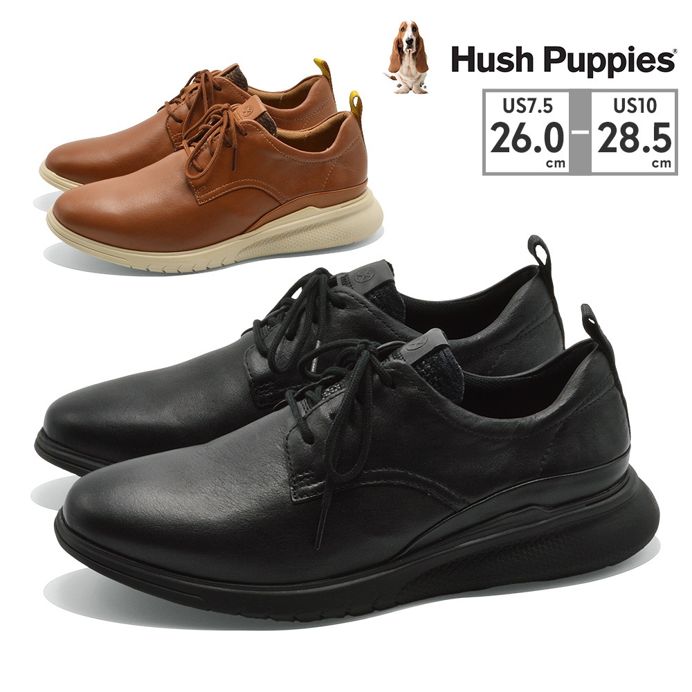 Hush Puppies スニーカー メンズ HM02254 ハッシュパピー ADVANCE LACEUP 本革 レザー