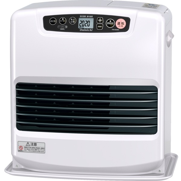 【FW-4224NC(W)】 石油ファンヒーター 5Ｌ タンク 木造 11畳用 コンクリート 15畳用 ブルーヒーター ムーンホワイト FW-4224NC-W